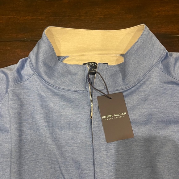 Peter Millar Men's XXL Crown Crafted Stealth Performance Quarter Zip MSRP $135 - Picture 2 of 6